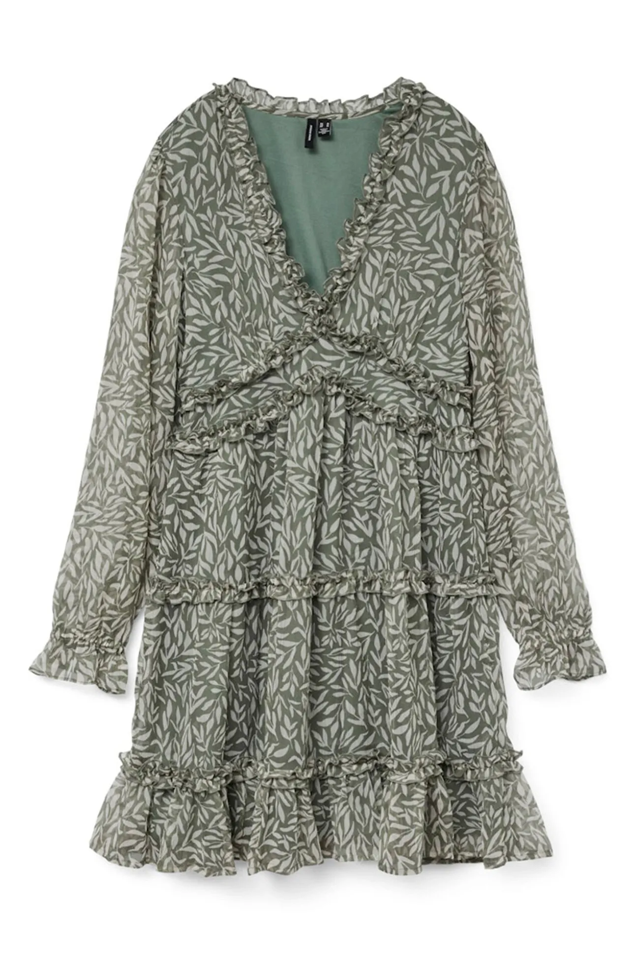 Vestido curto de gaze
