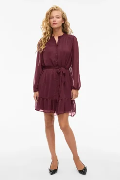 Vestido curto de gaze