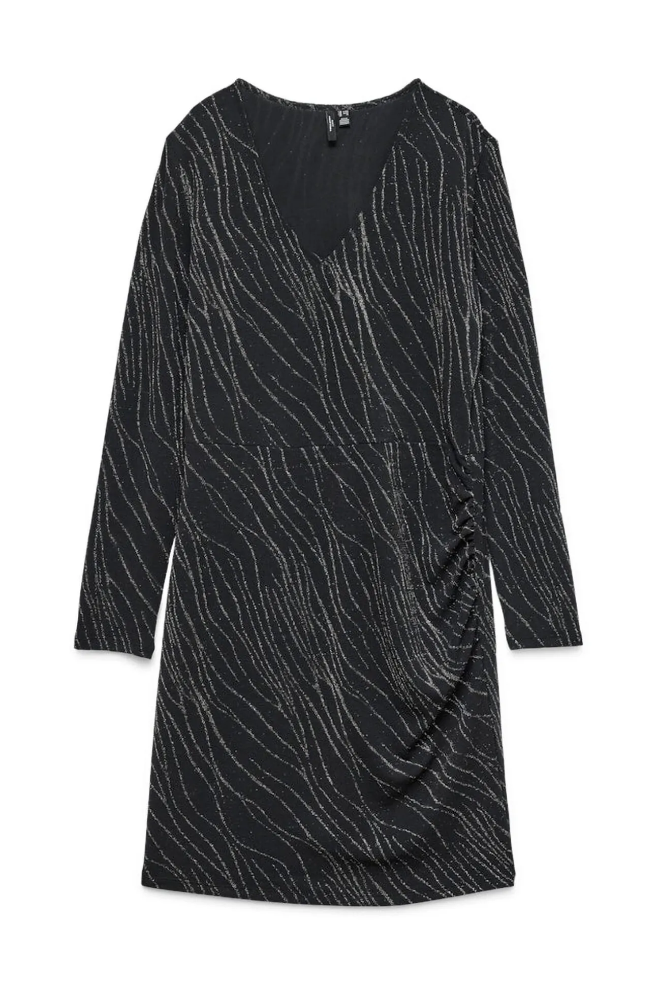 Vestido curto de lurex plus size