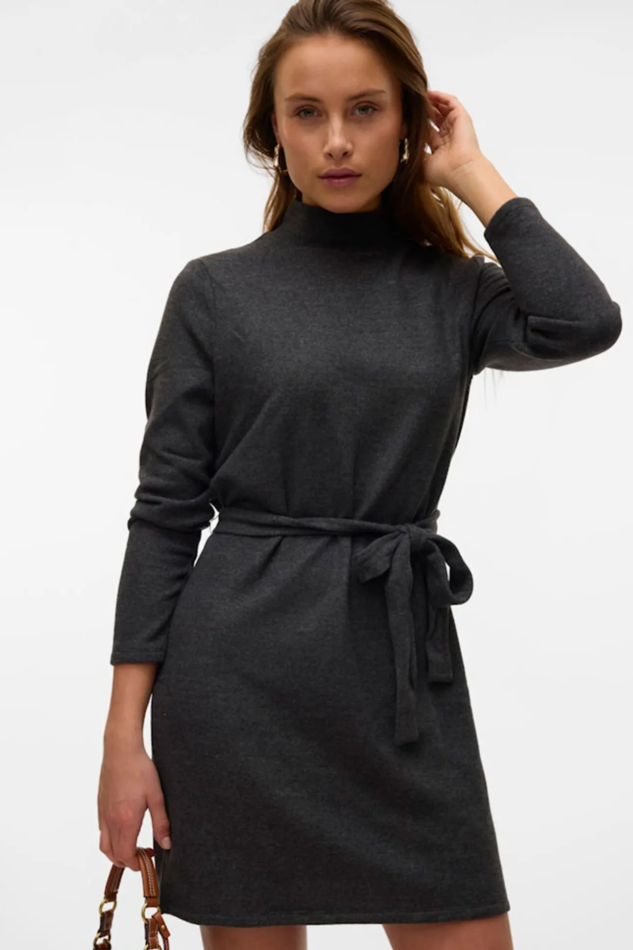 Vestido curto de malha
