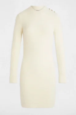 Vestido curto de malha justa
