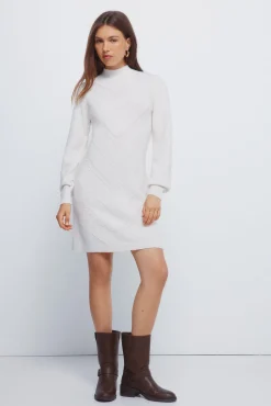 Vestido curto de malha malha