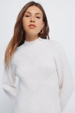 Vestido curto de malha malha