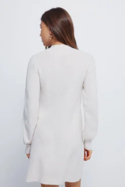 Vestido curto de malha malha