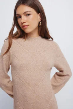 Vestido curto de malha malha