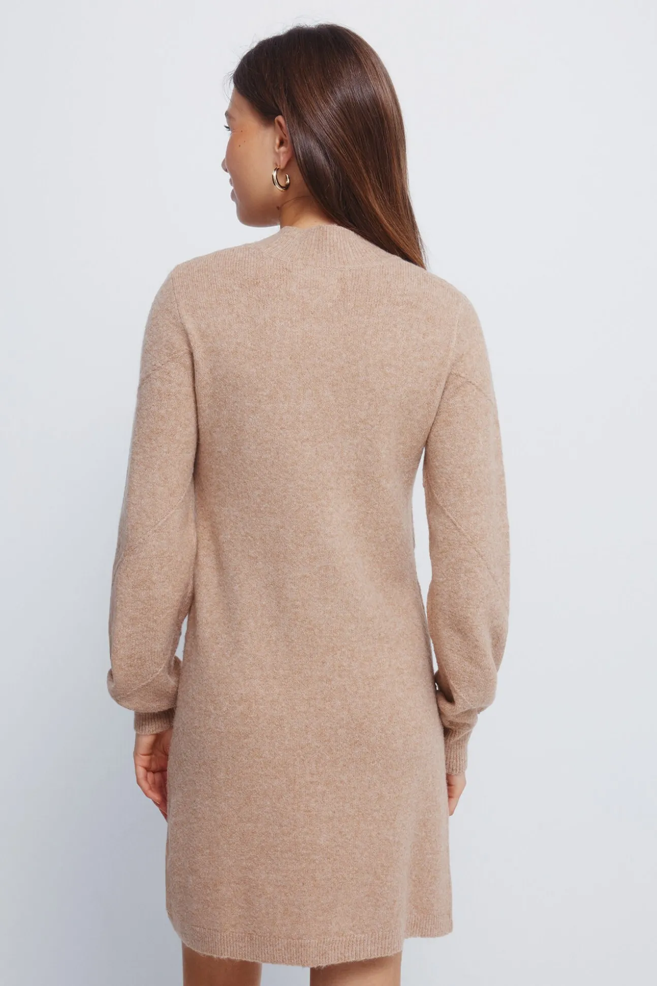 Vestido curto de malha malha