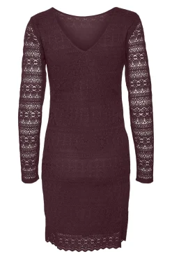 Vestido curto de manga comprida