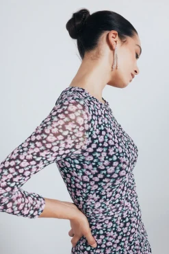 Vestido curto estampado