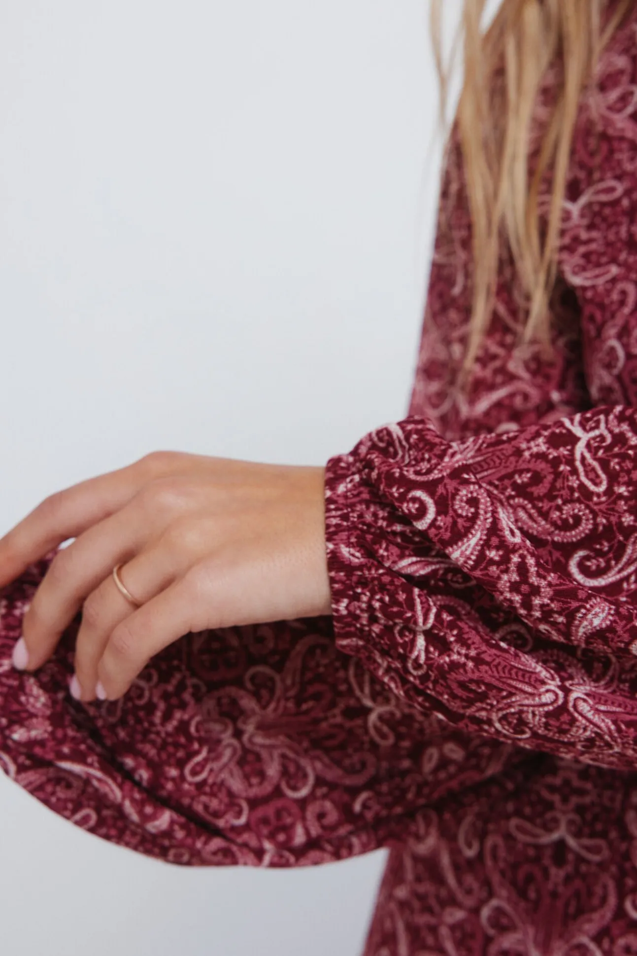 Vestido curto estampado boho