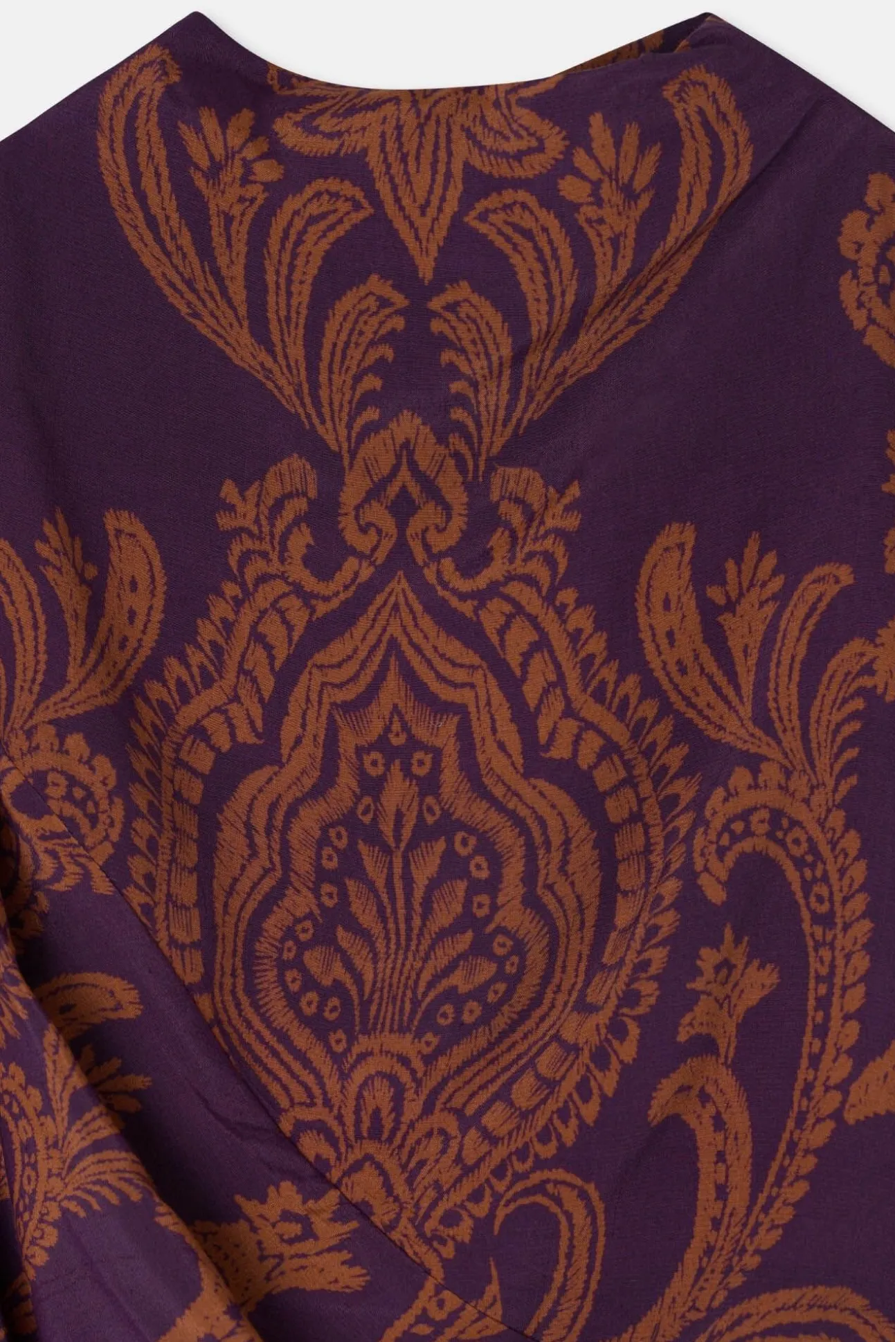 Vestido curto estampado drapeado