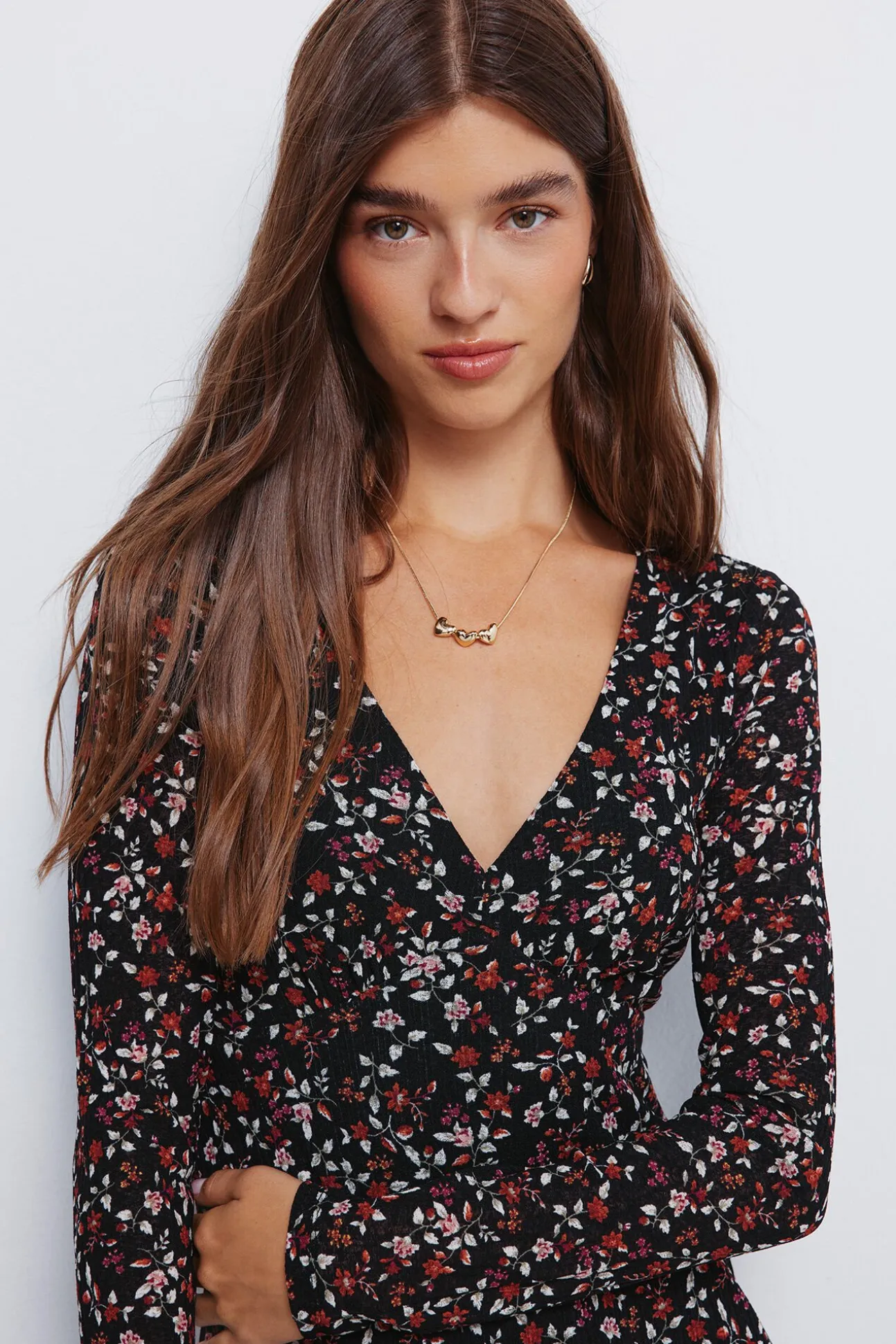 Vestido curto floral