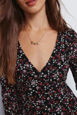 Vestido curto floral