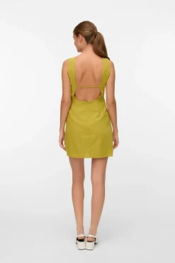 Vestido curto manga