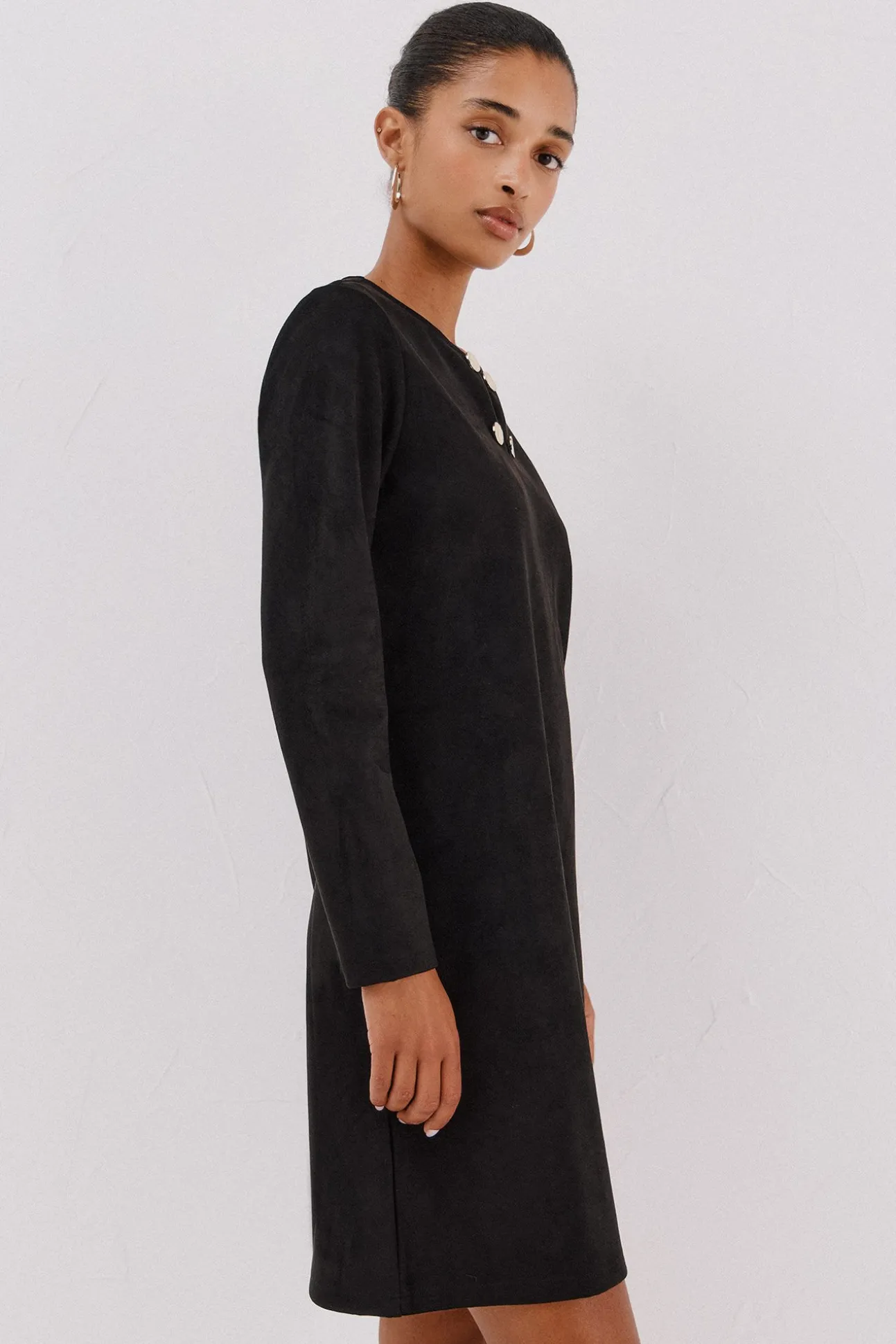 Vestido de camurça