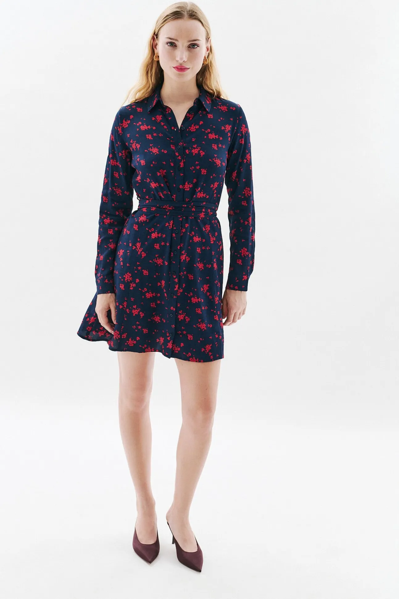 Vestido de flores 100% viscose
