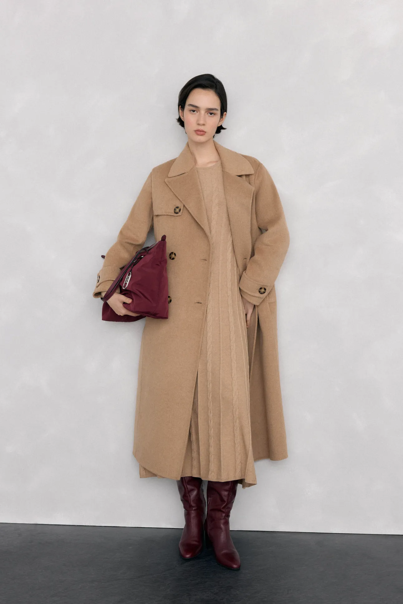 Vestido de malha com oitos