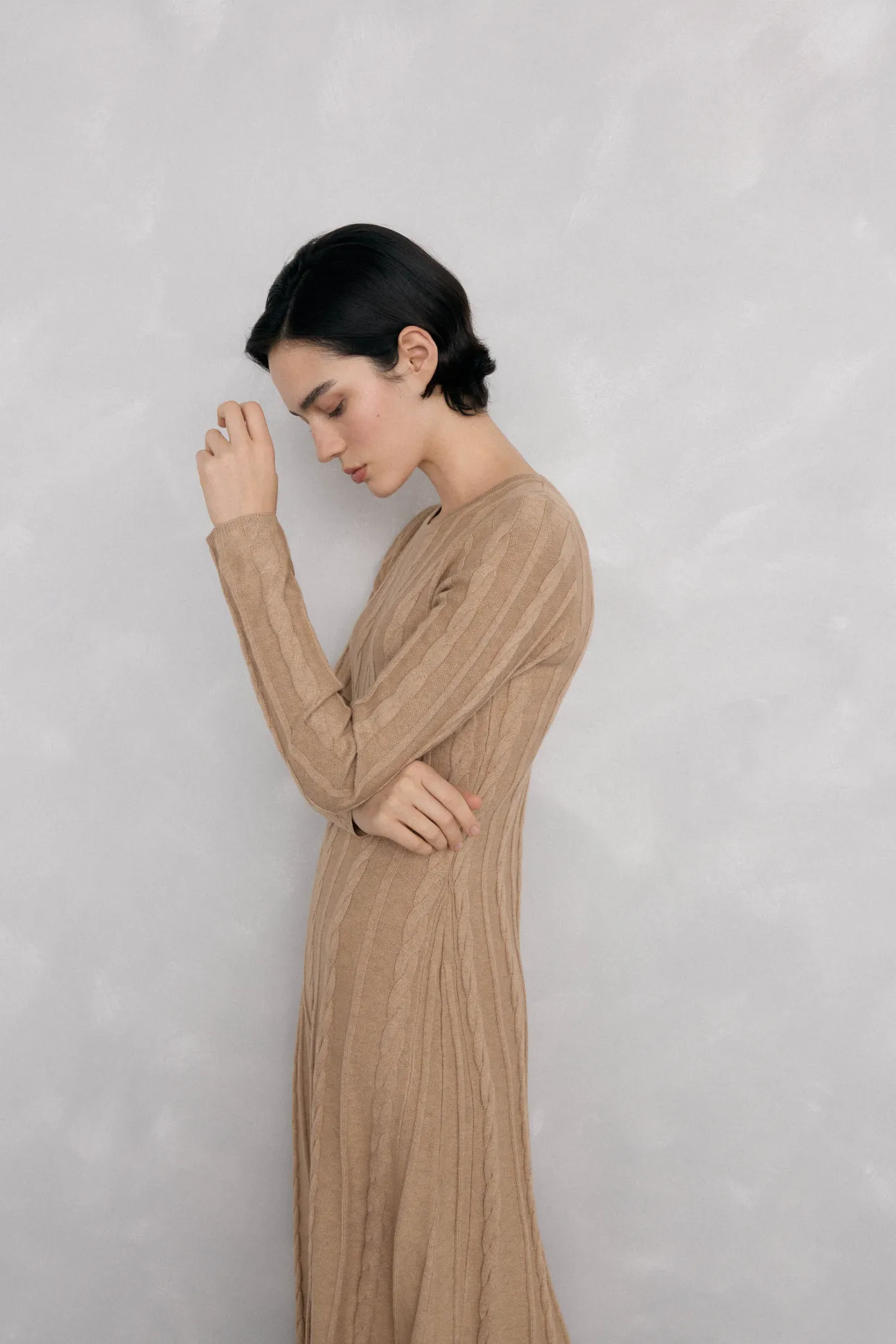 Vestido de malha com oitos