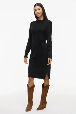 Vestido de malha com viscose
