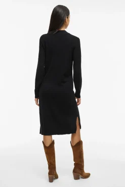 Vestido de malha com viscose