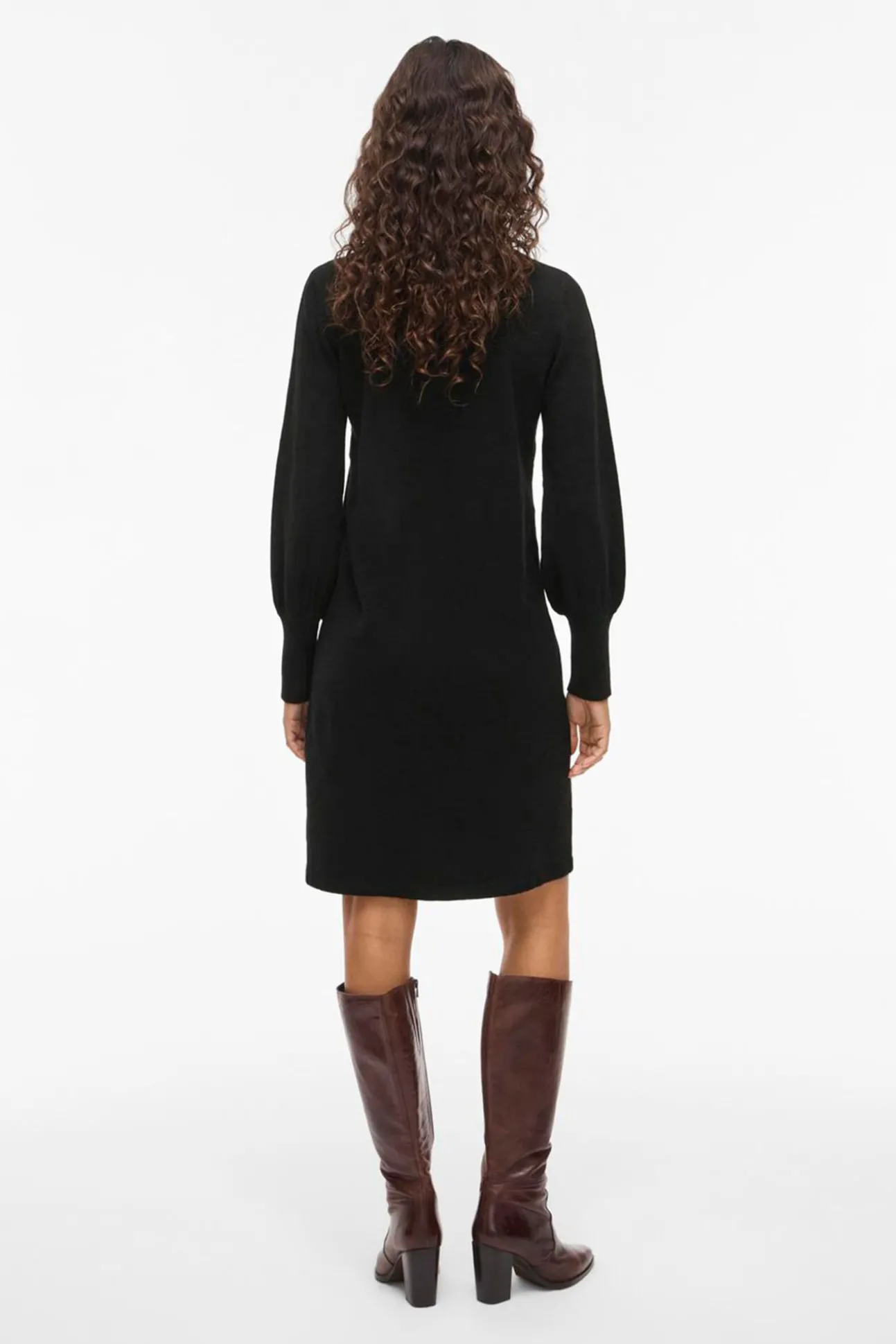 Vestido de malha com viscose