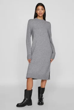 Vestido de malha com viscose