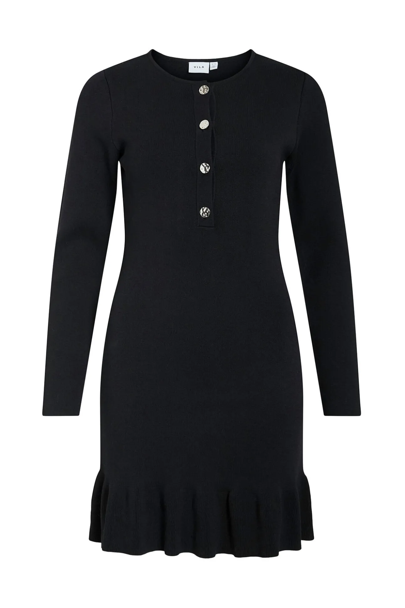 Vestido de malha com viscose
