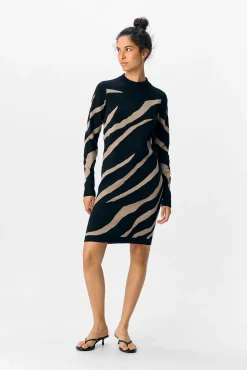 Vestido de malha estampado