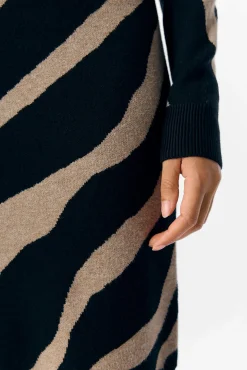 Vestido de malha estampado