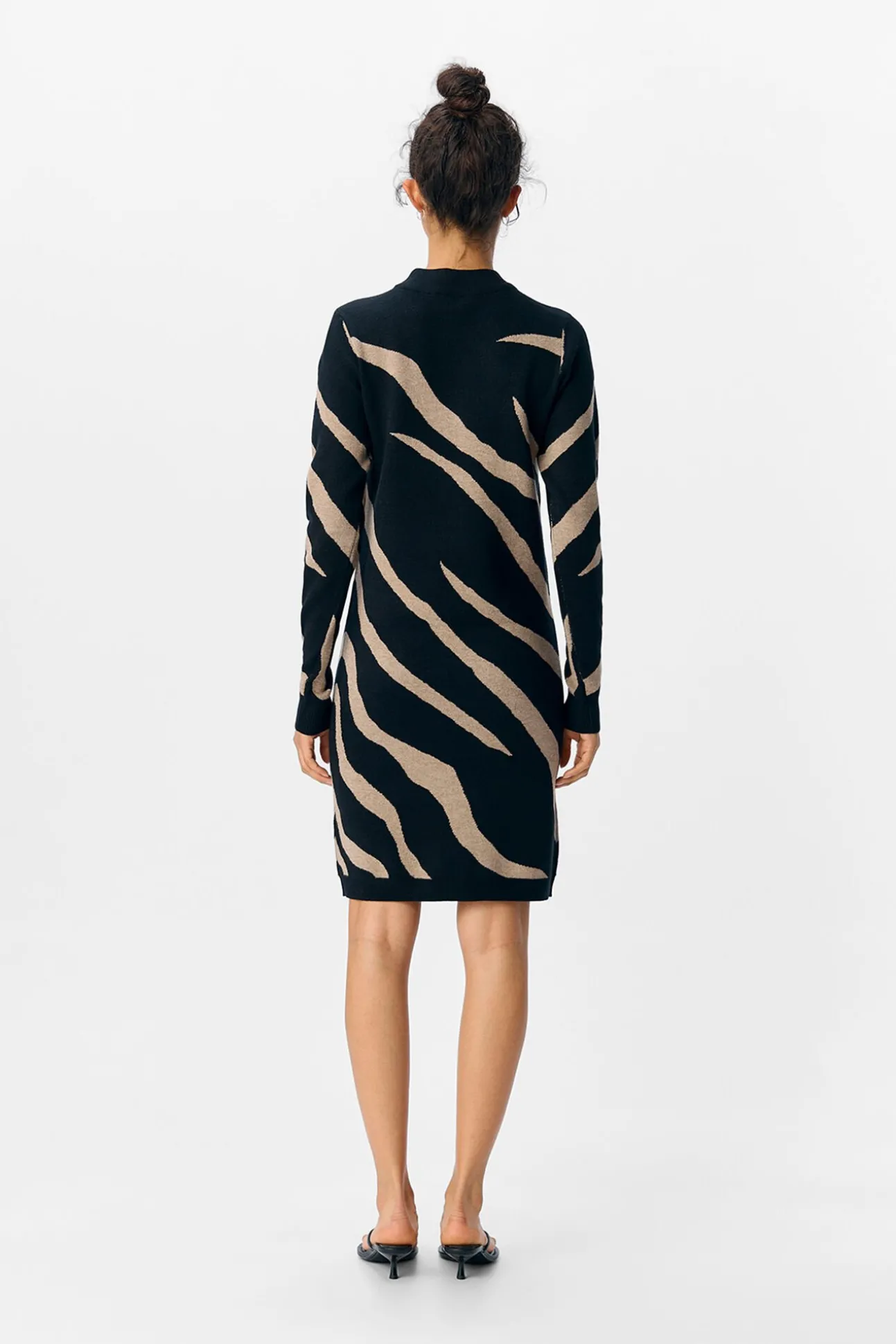 Vestido de malha estampado