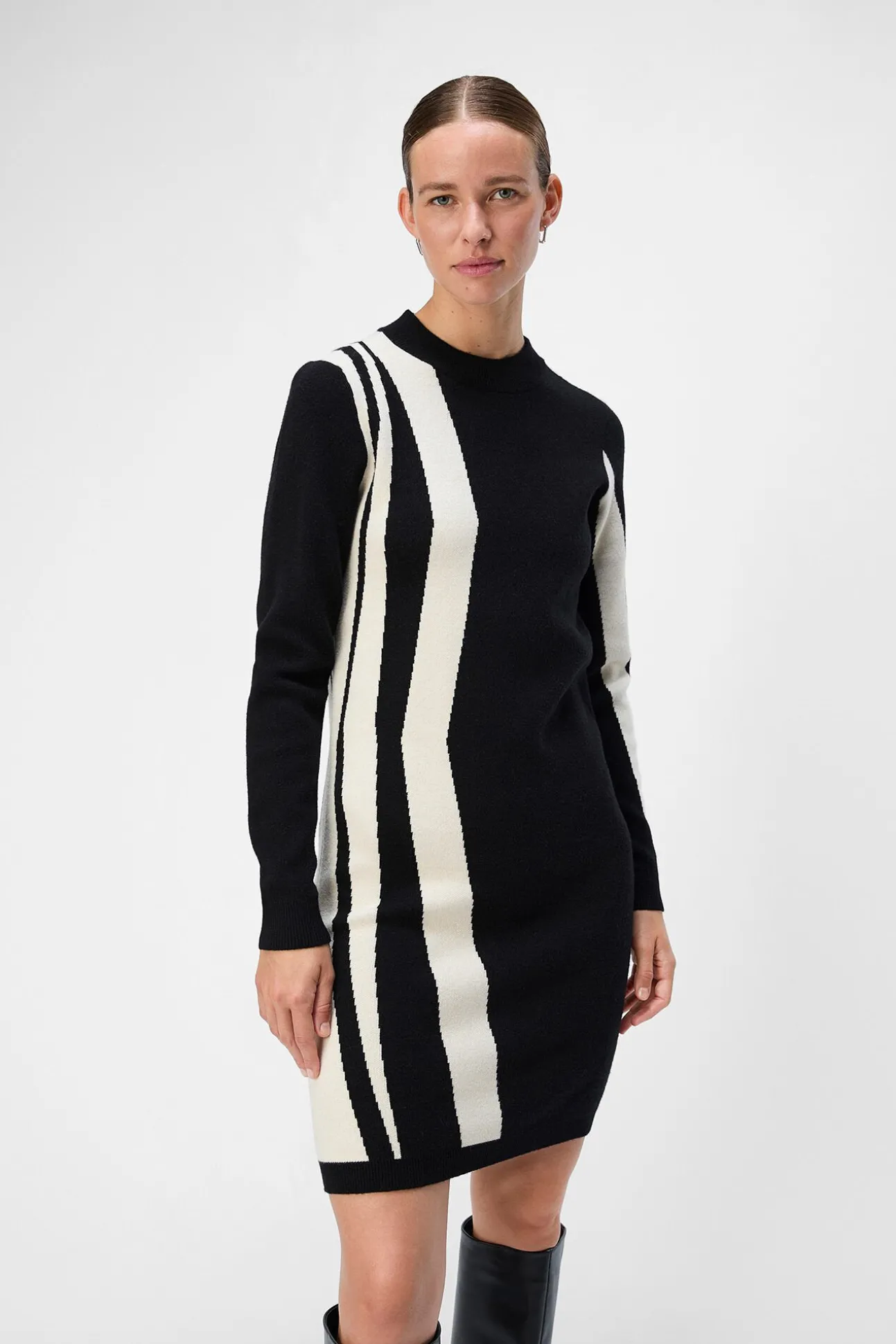 Vestido de malha estampado