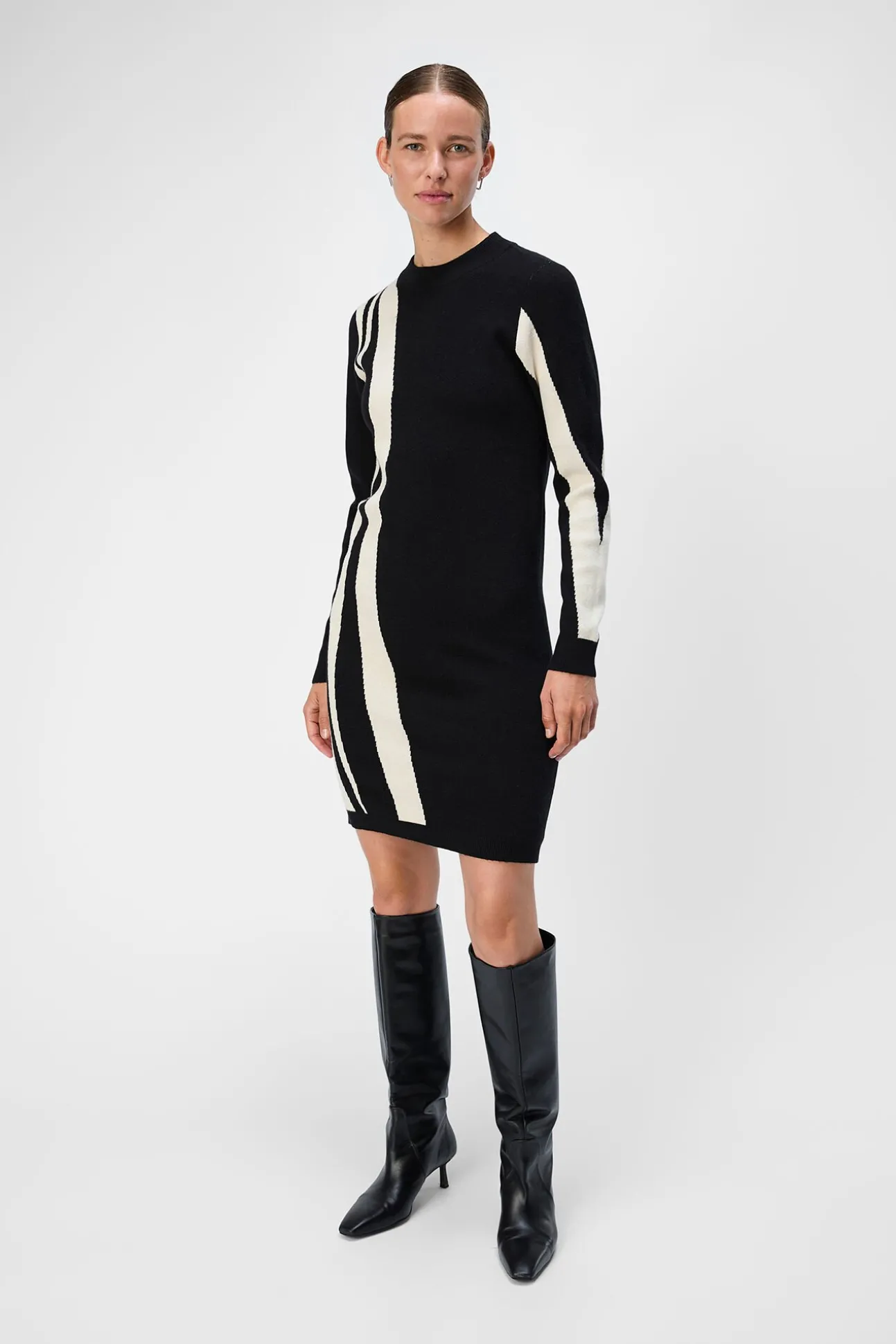 Vestido de malha estampado