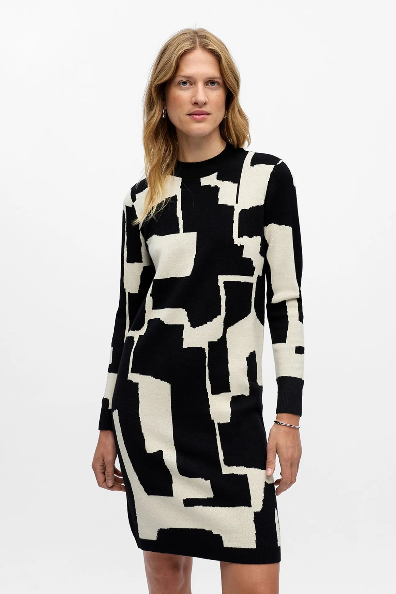 Vestido de malha estampado