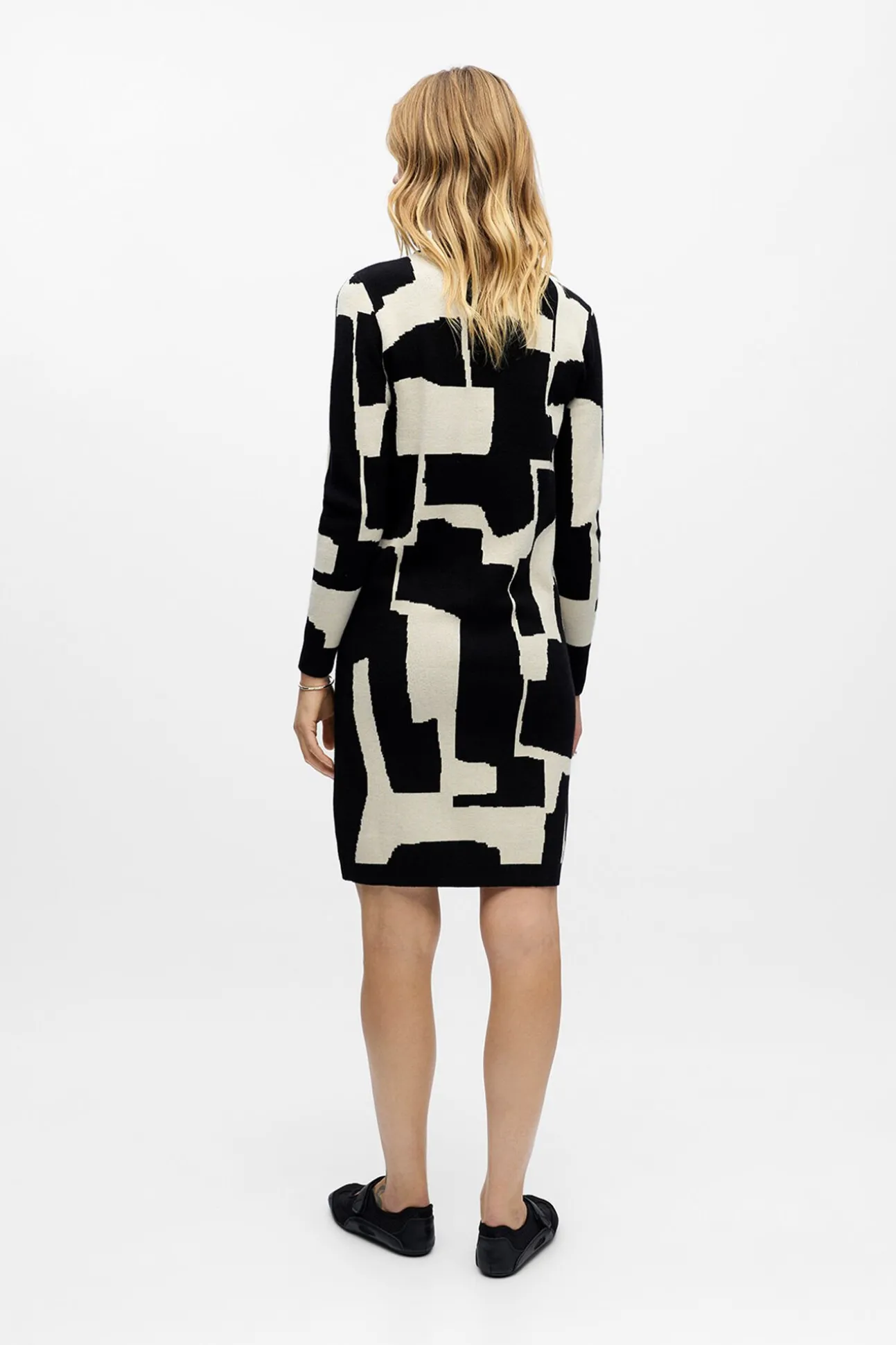 Vestido de malha estampado