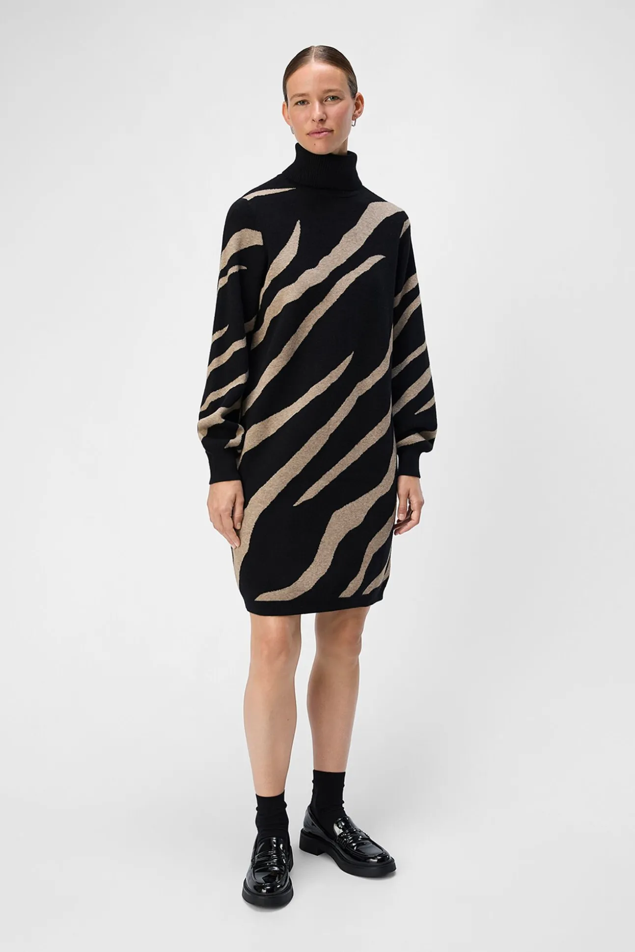 Vestido de malha estampado