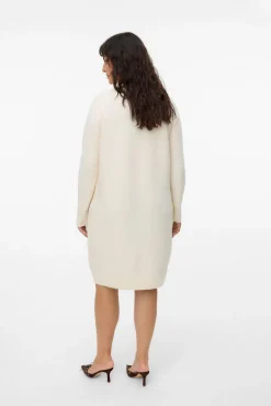 Vestido de malha manga plus size
