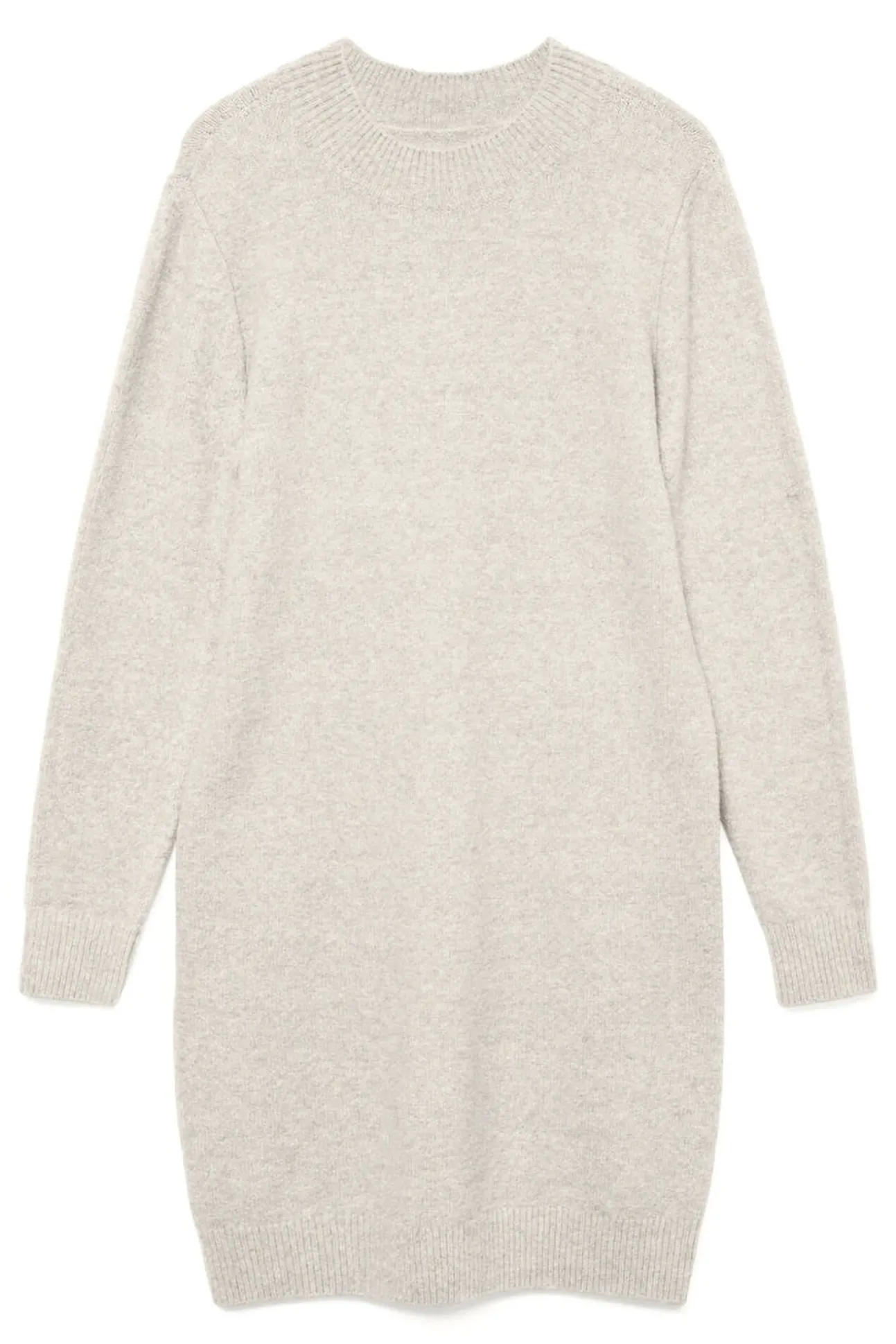 Vestido de malha manga plus size
