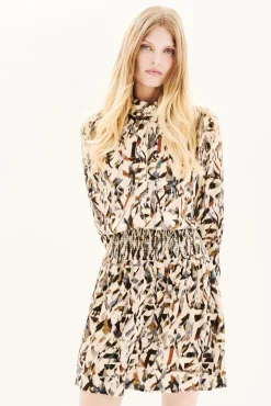 Vestido estampado 100% viscose