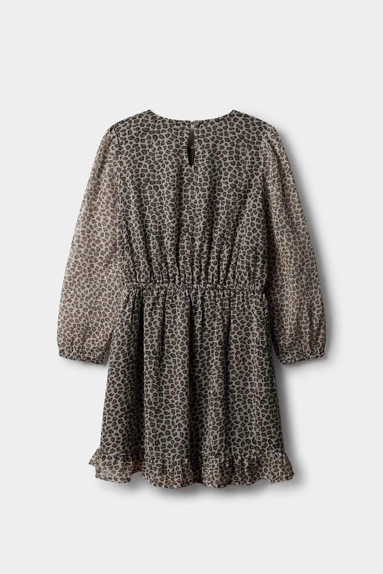 Vestido estampado animal para meninas