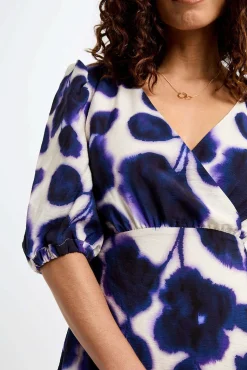 Vestido estampado flare