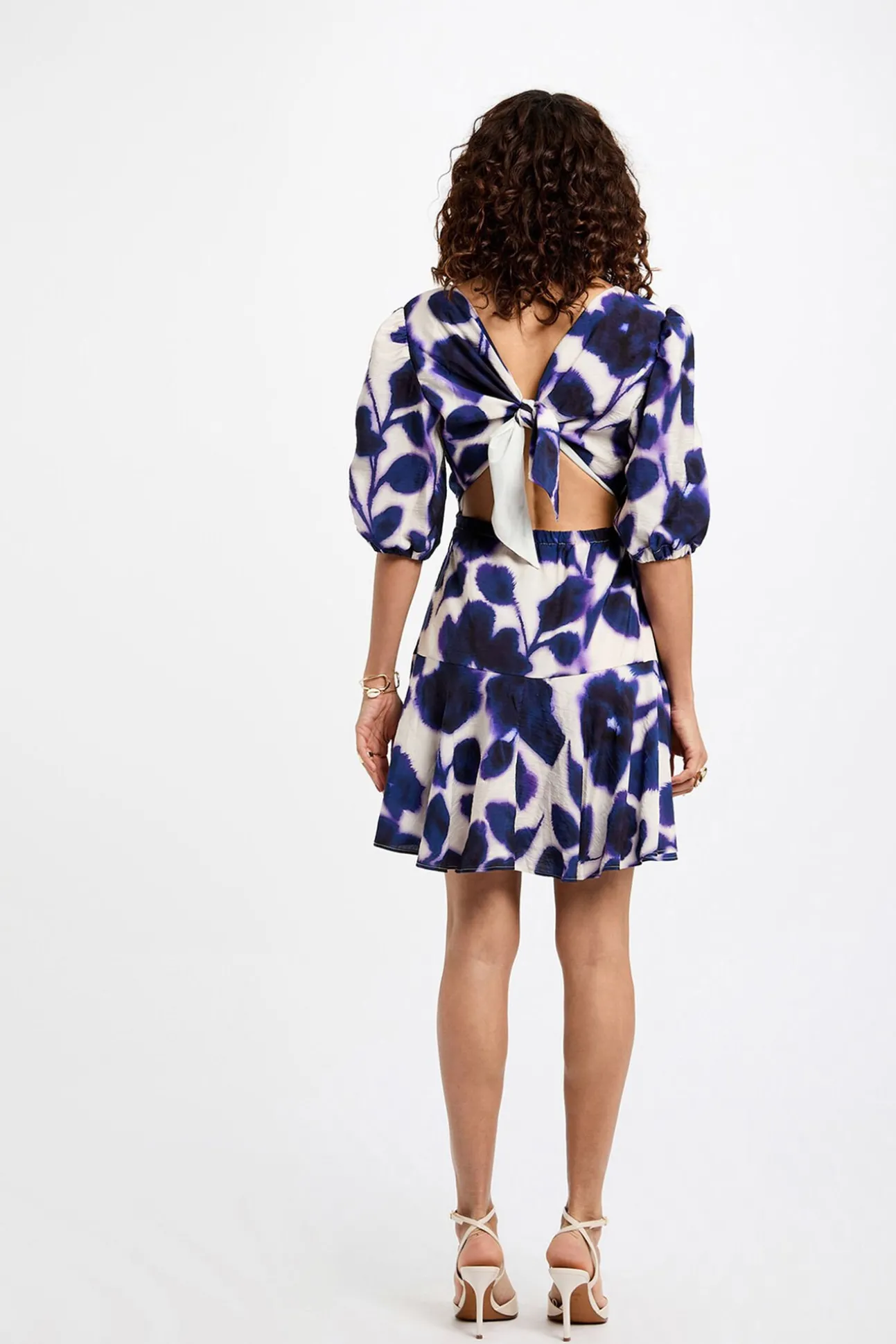 Vestido estampado flare
