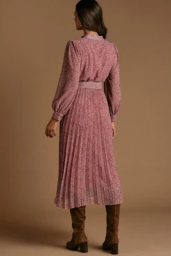 Vestido florido lilás