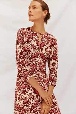 Vestido largo estampado
