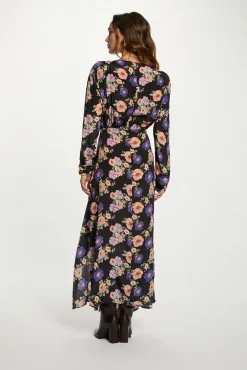 Vestido longo de cetim
