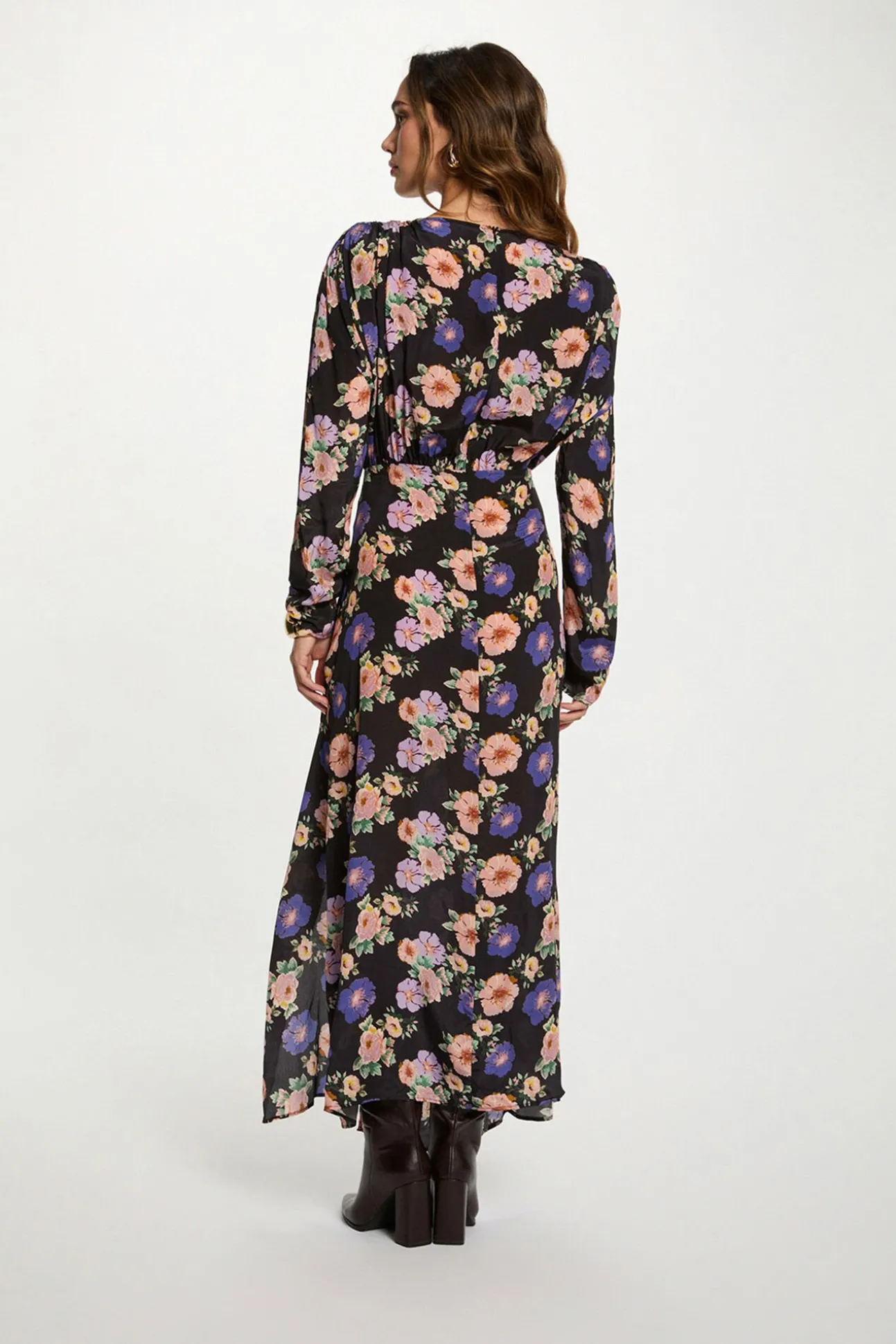 Vestido longo de cetim