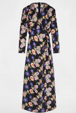 Vestido longo de cetim