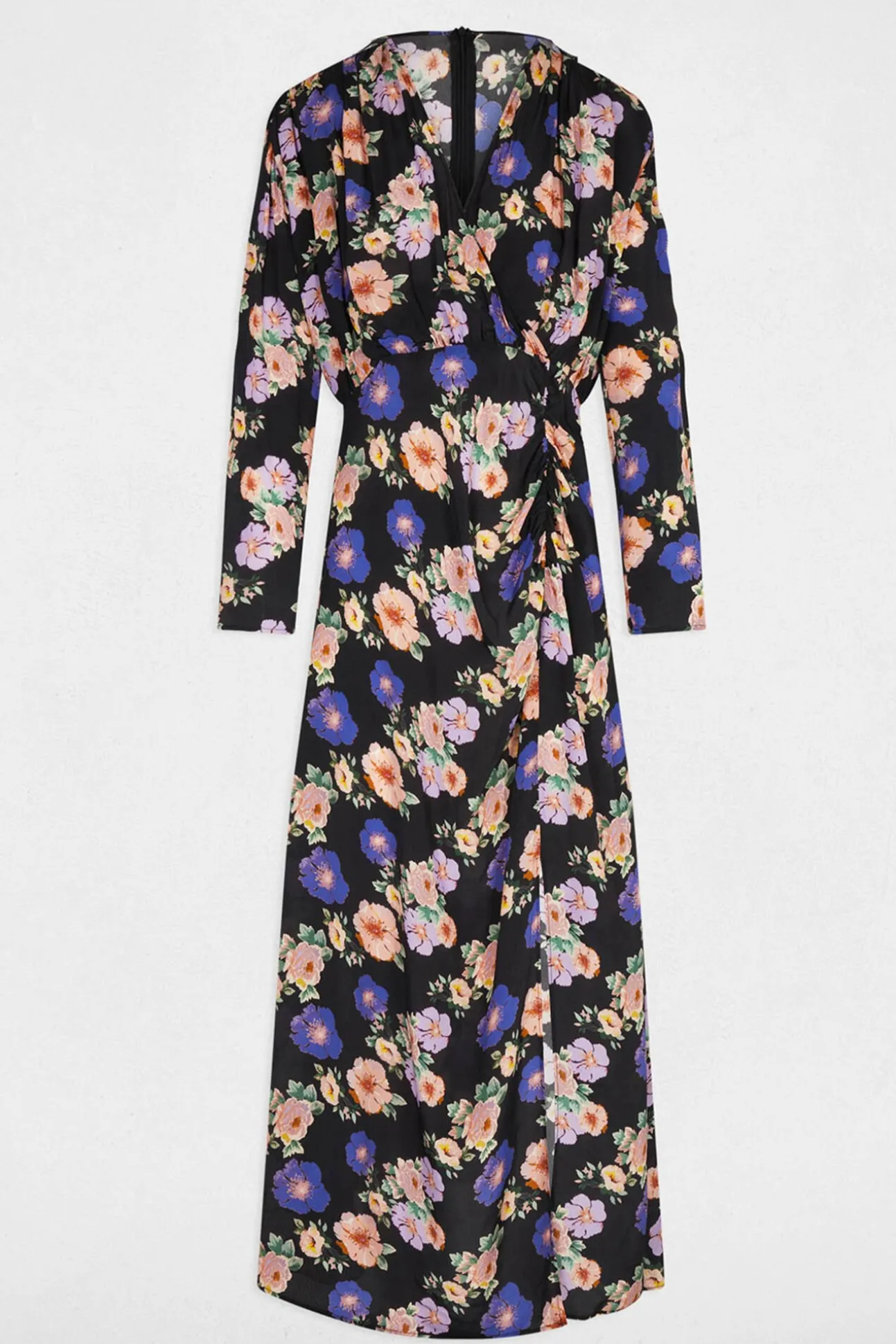 Vestido longo de cetim