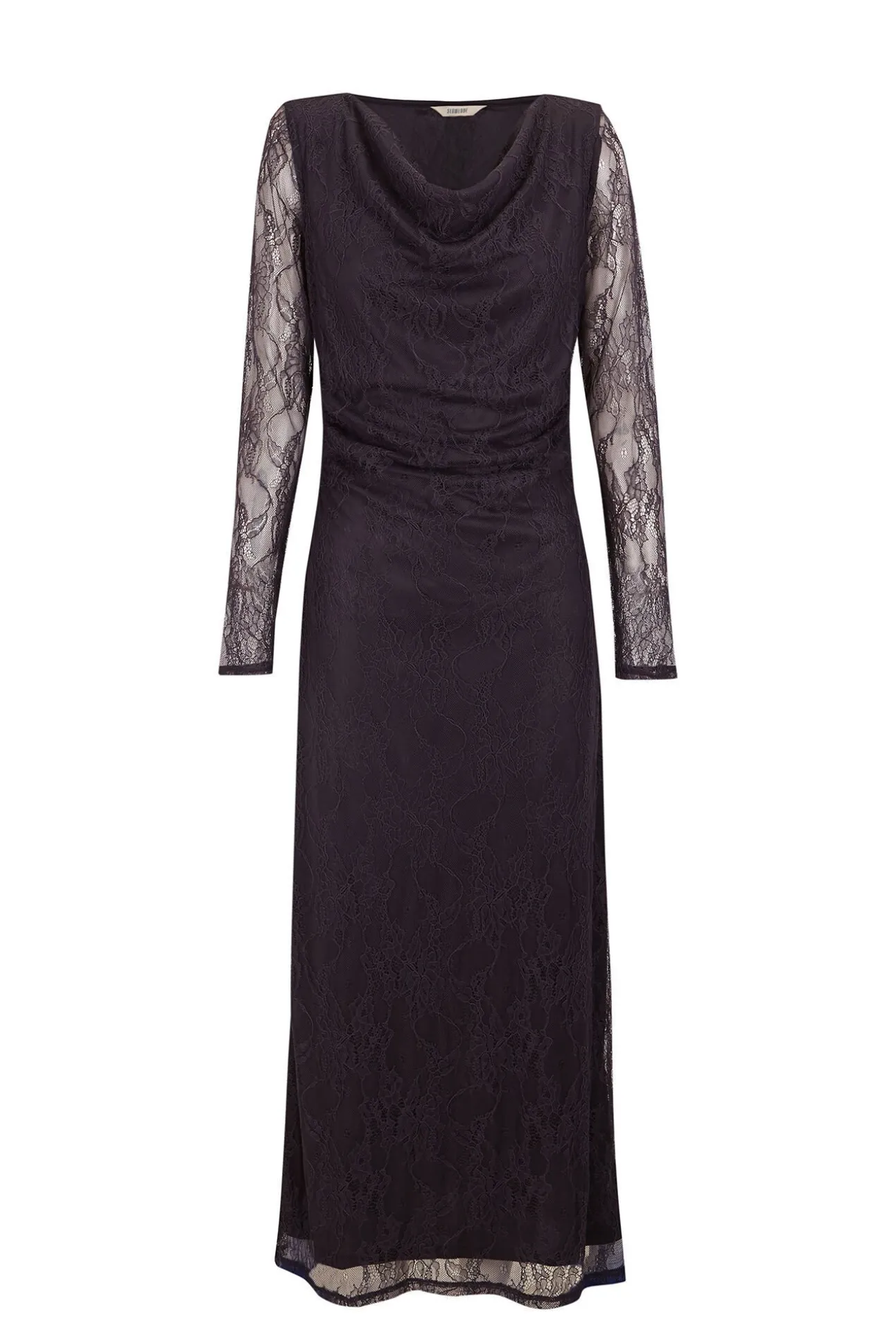 Vestido longo de renda