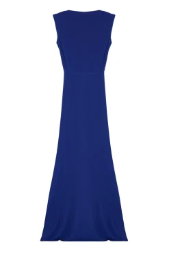 Vestido longo drapeado