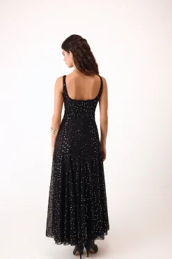Vestido longo espelhado