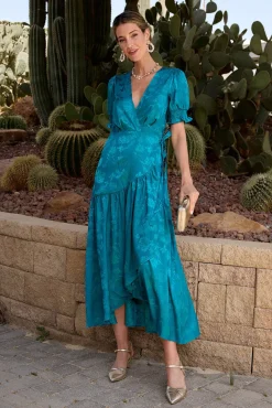 Vestido longo estampado